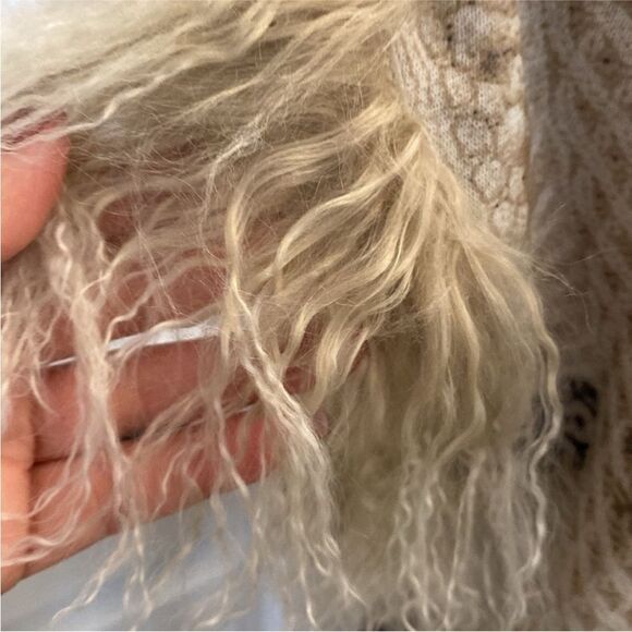 Yigal Azrouel Snowflake Patterned Vest with  real Fur Trim, S - Picture 7 of 9